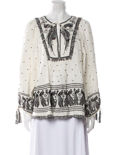 Zimmermann Linen Printed Blouse