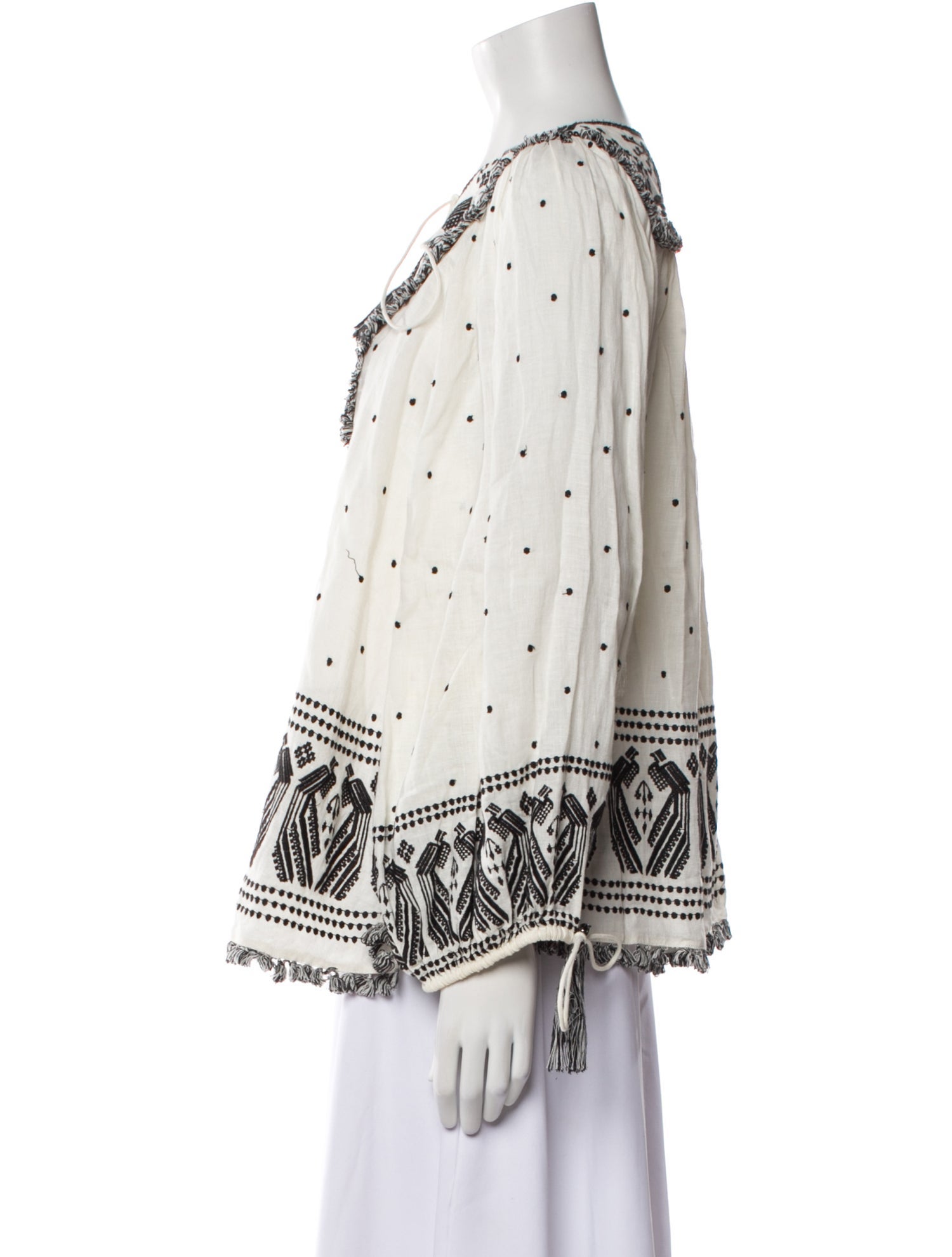 Zimmermann Linen Printed Blouse