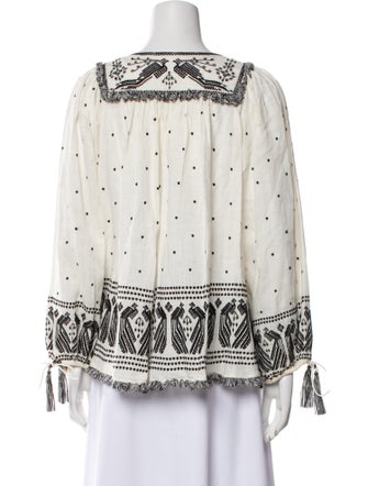 Zimmermann Linen Printed Blouse