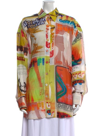 Zimmermann All over graphic button up shirt Printed Tunic