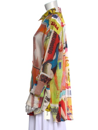 Zimmermann All over graphic button up shirt Printed Tunic