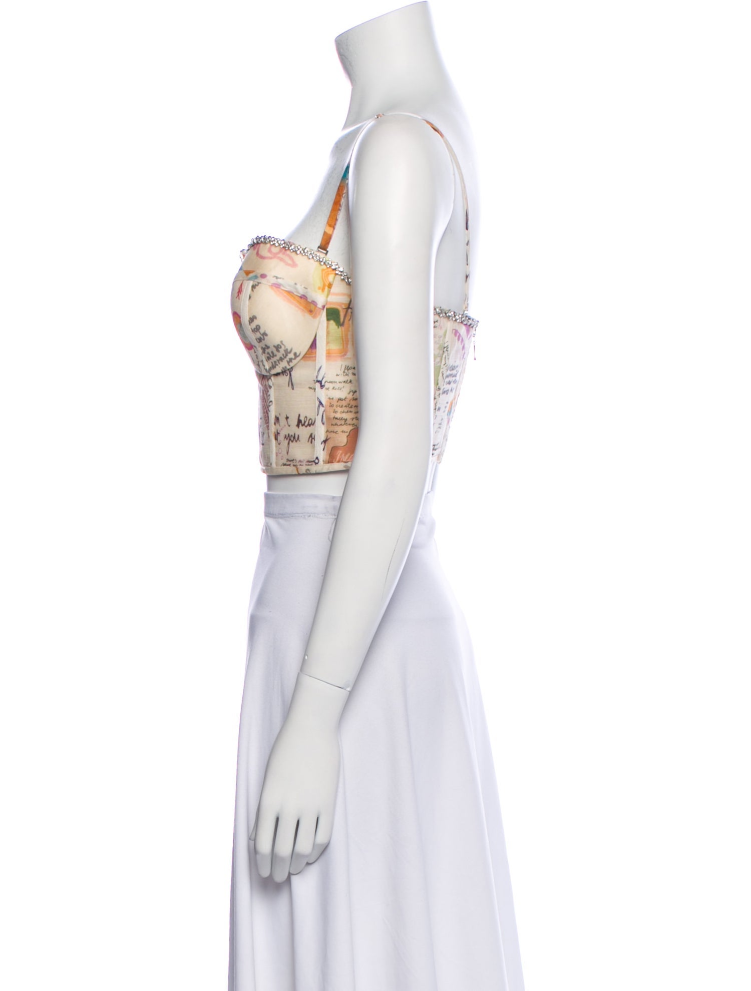 Zimmermann Linen Printed Crop Top