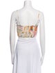 Zimmermann Linen Printed Crop Top