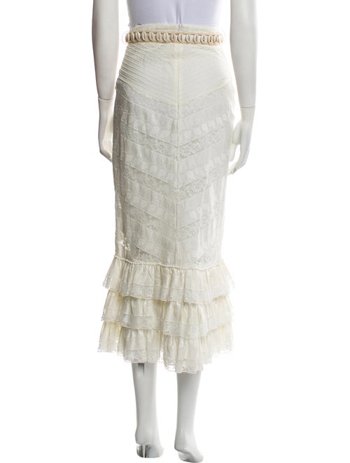 Zimmermann Ruffle Embellishment Midi Length Skirt