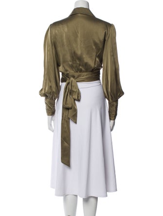 Zimmermann Silk Cowl Neck Crop Top