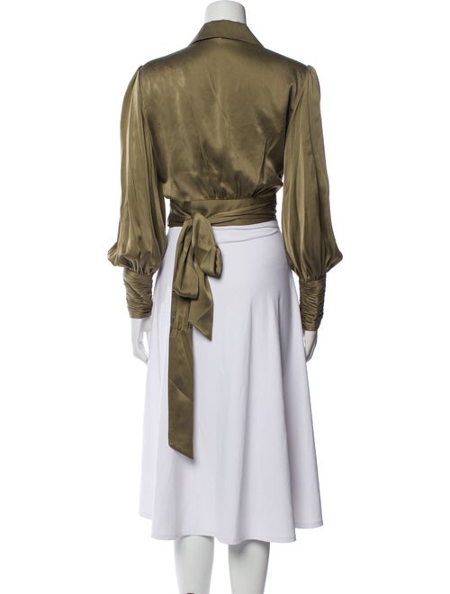 Zimmermann Silk Cowl Neck Crop Top