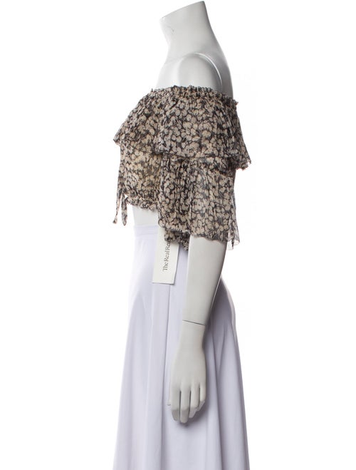 Zimmermann Silk Printed Crop Top