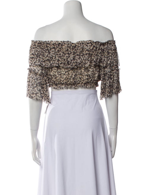 Zimmermann Silk Printed Crop Top