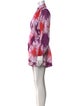 Zimmermann Silk Tie-Dye Print Romper