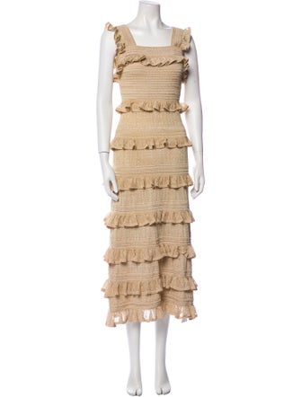 Zimmermann Square Neckline Midi Length Dress
