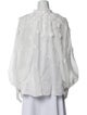 Zimmermann Mock Neck Long Sleeve Blouse