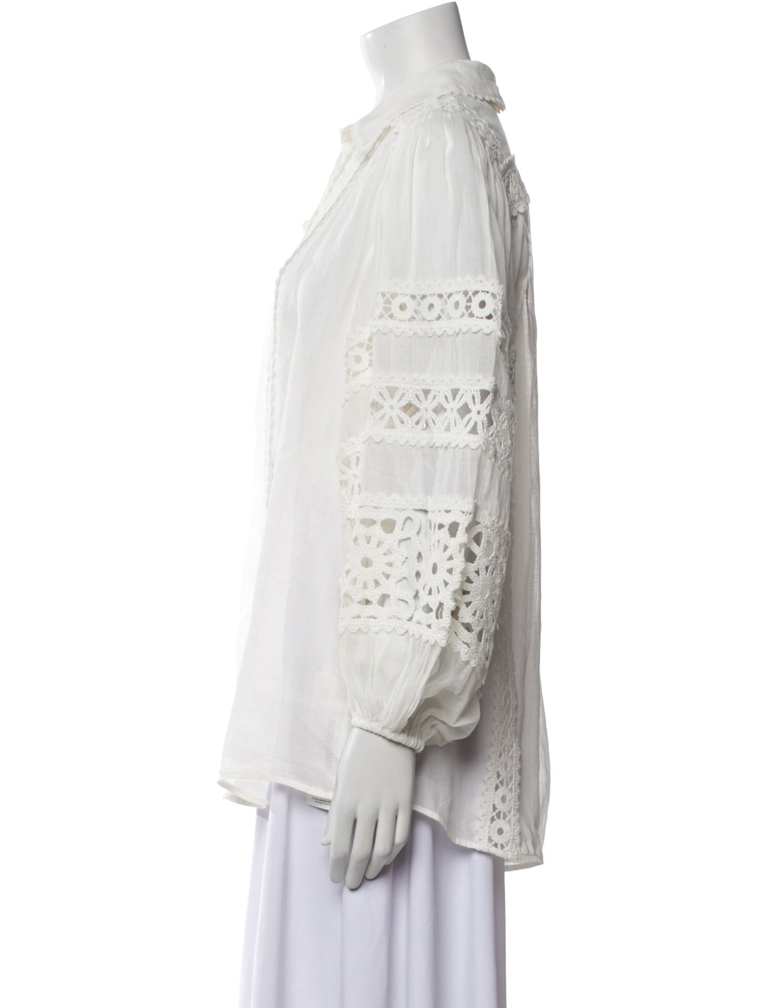 Zimmermann Long Sleeve Button-Up Top