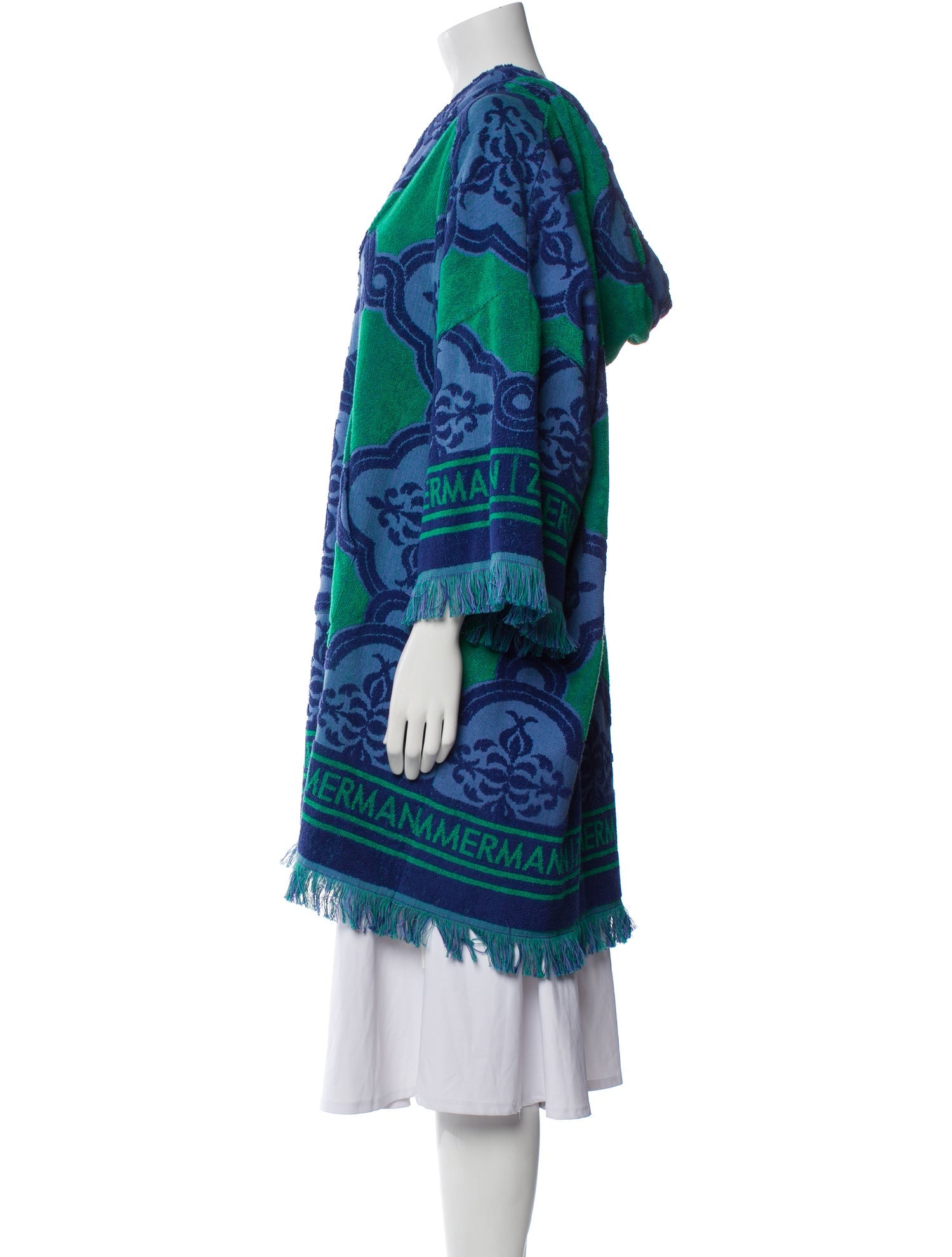 Zimmermann Printed Fringe Trim Accent Robe