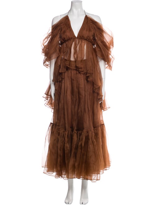 Zimmermann Silk Pleated Accents Skirt Set