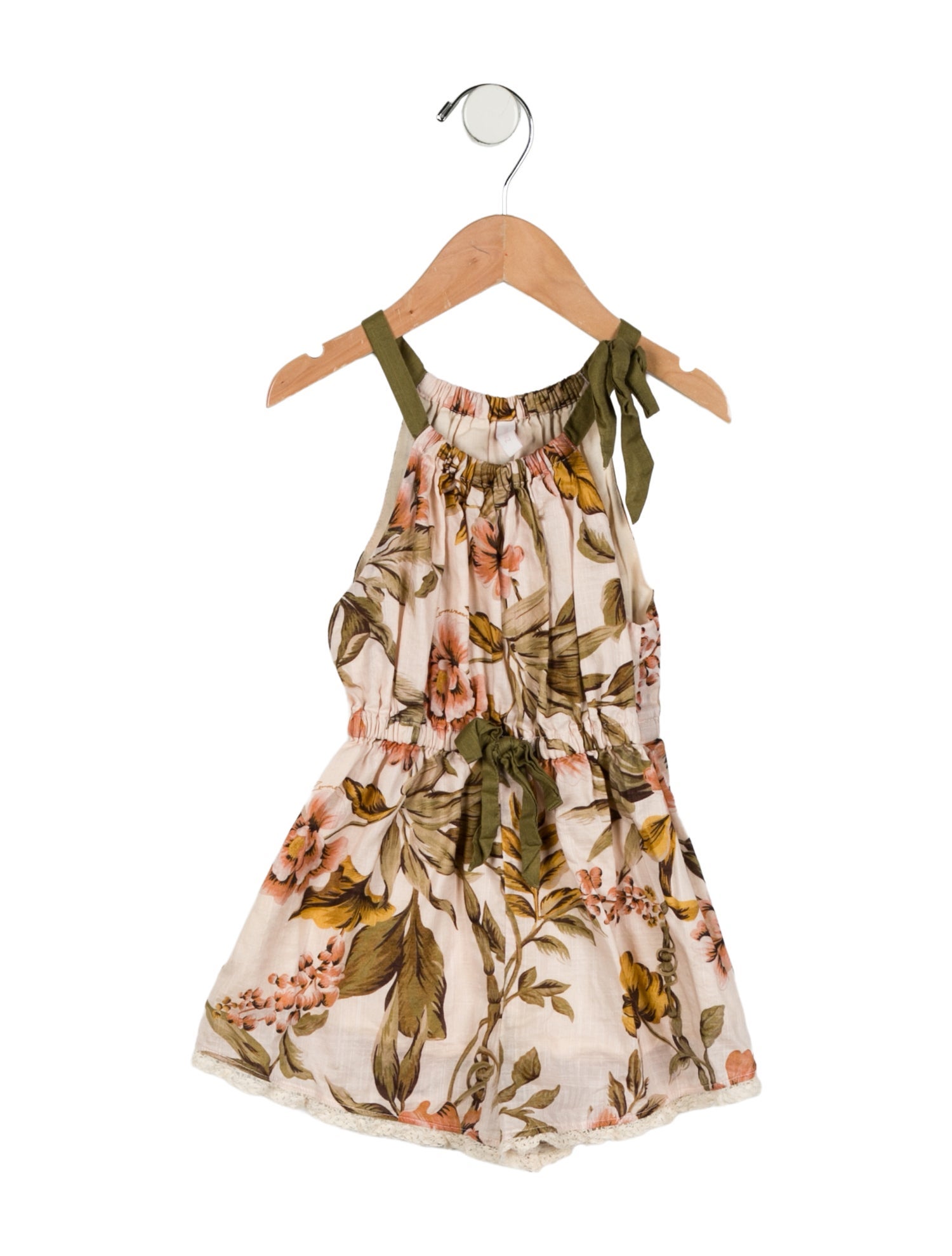 Zimmermann Girls' Cotton Printed Romper