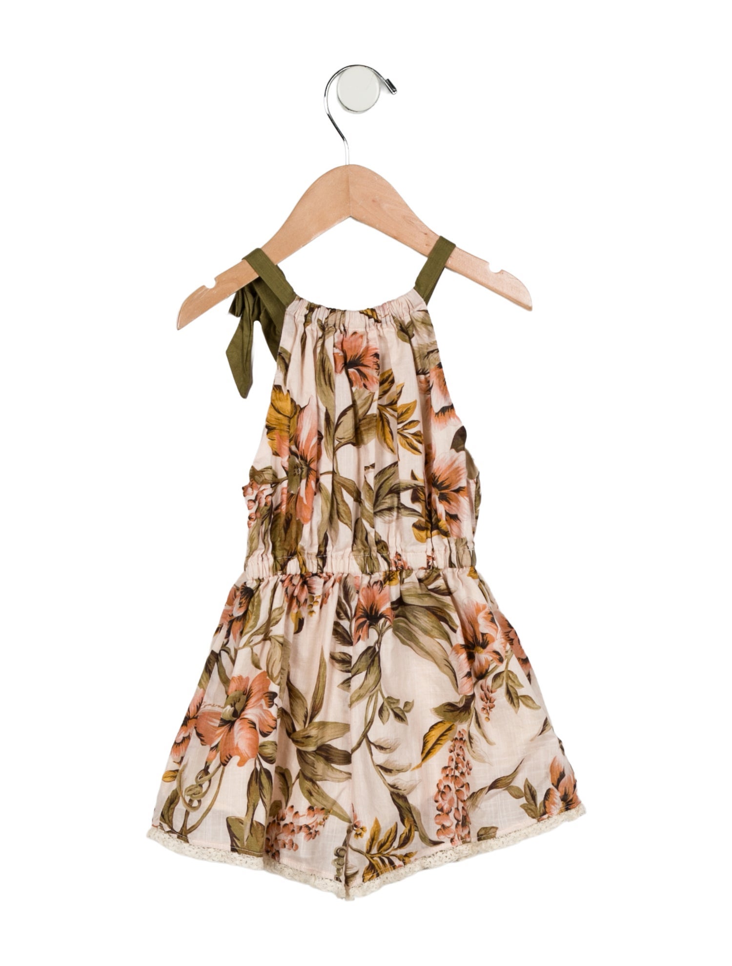 Zimmermann Girls' Cotton Printed Romper