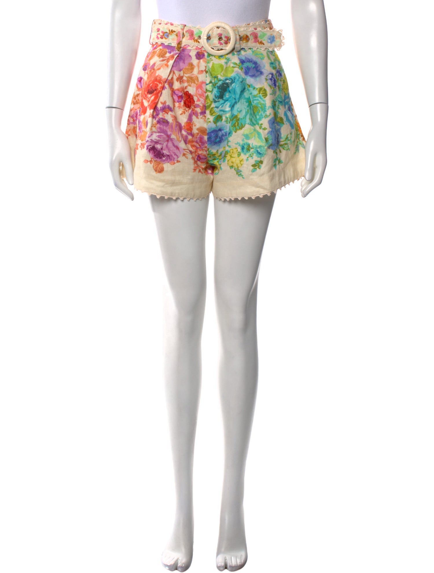 Zimmermann Linen Mini Shorts