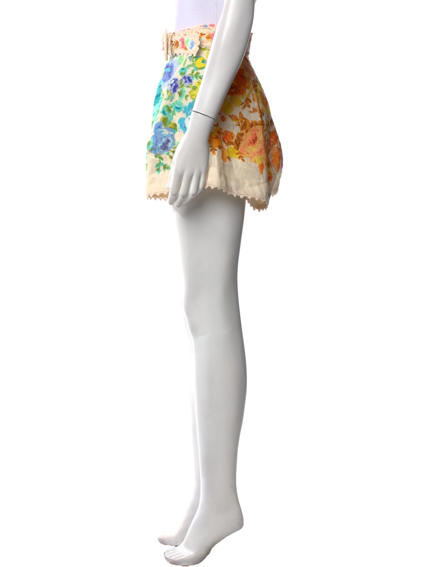 Zimmermann Linen Mini Shorts