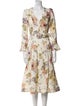 Zimmermann Floral Print Midi Length Dress