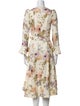 Zimmermann Floral Print Midi Length Dress