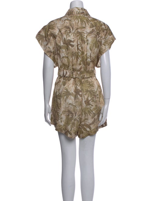 Zimmermann Linen Paisley Print Romper