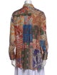 Zimmermann Silk Paisley Print Button-Up Top
