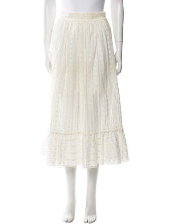 Zimmermann Melody Ladder Midi Length Skirt