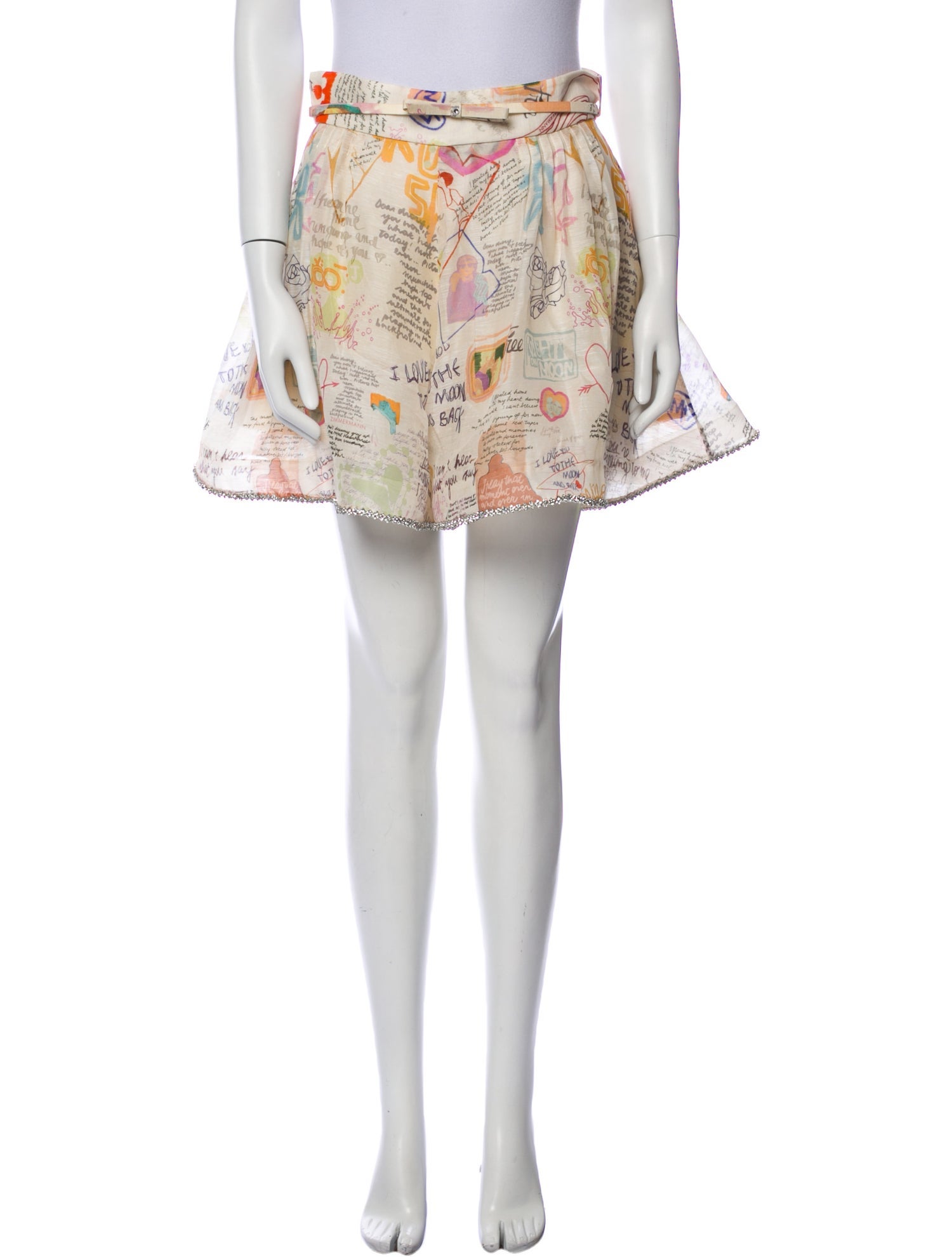 Zimmermann Linen Mini Skirt w/ Tags