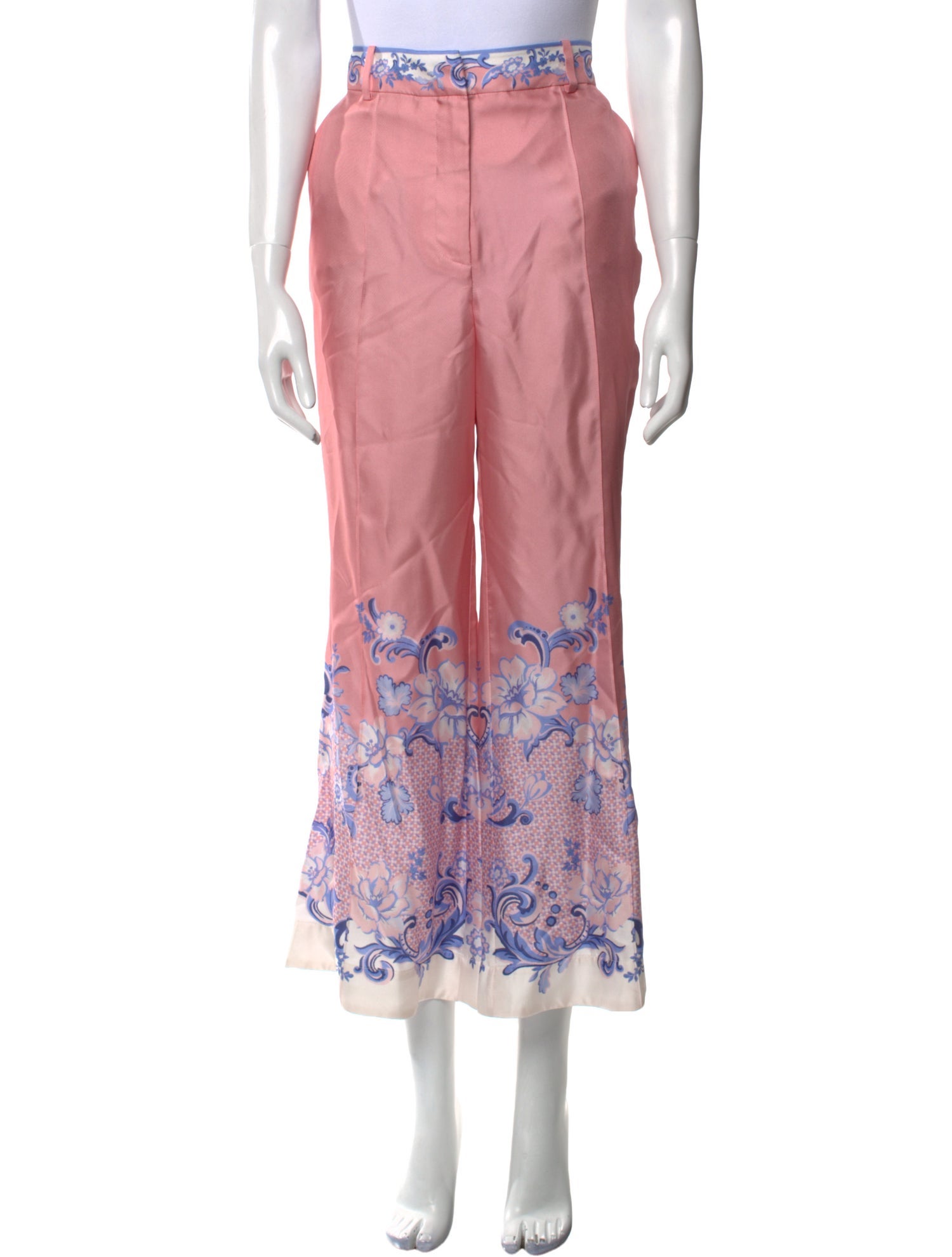 Zimmermann Floral Print Wide Leg Pants