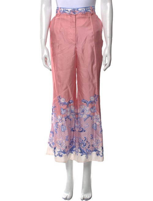 Zimmermann Floral Print Wide Leg Pants