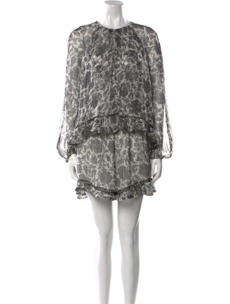 Zimmermann Silk Floral Print Romper