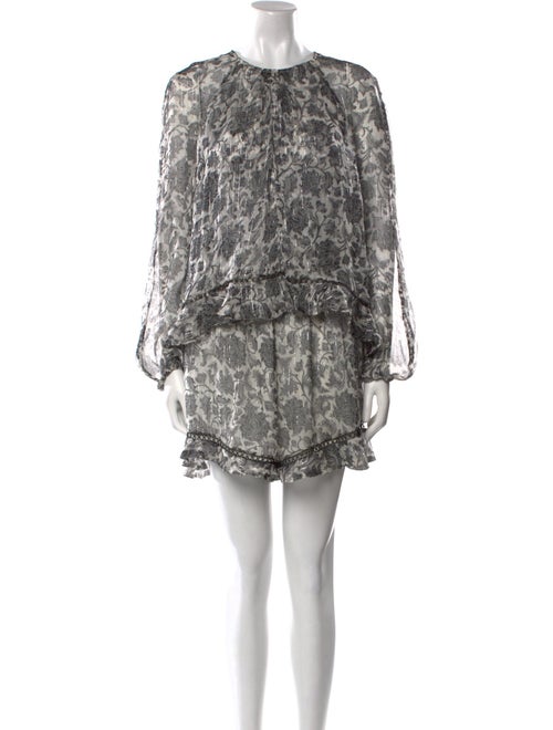 Zimmermann Silk Floral Print Romper