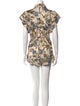 Zimmermann Linen Floral Print Romper