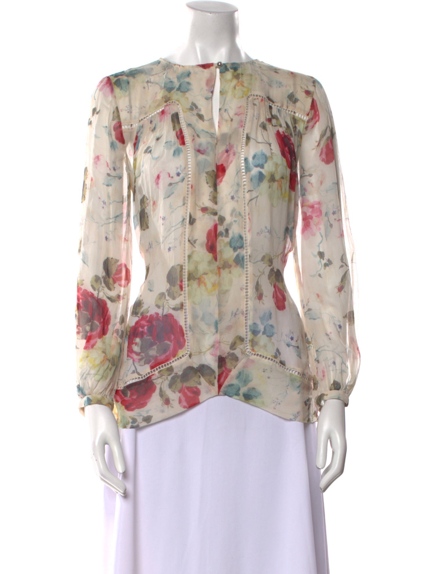 Zimmermann Silk Floral Print Blouse