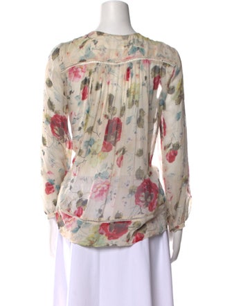 Zimmermann Silk Floral Print Blouse