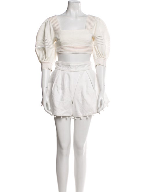 Zimmermann Linen Striped Short Set