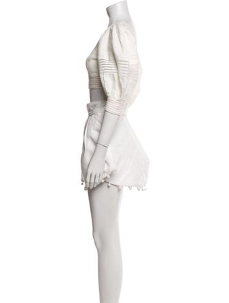 Zimmermann Linen Striped Short Set