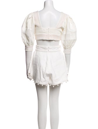 Zimmermann Linen Striped Short Set