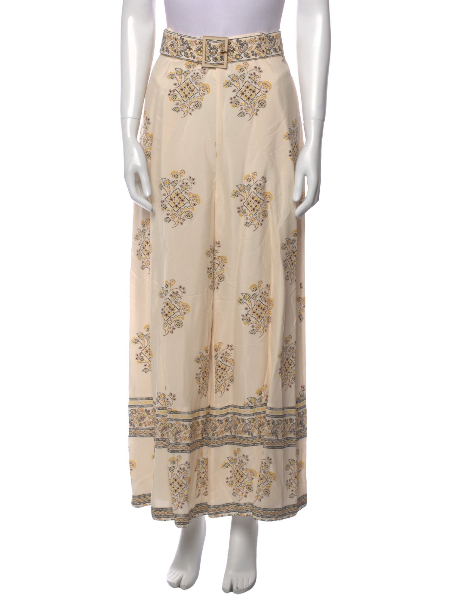 Zimmermann Floral Print Wide Leg Pants