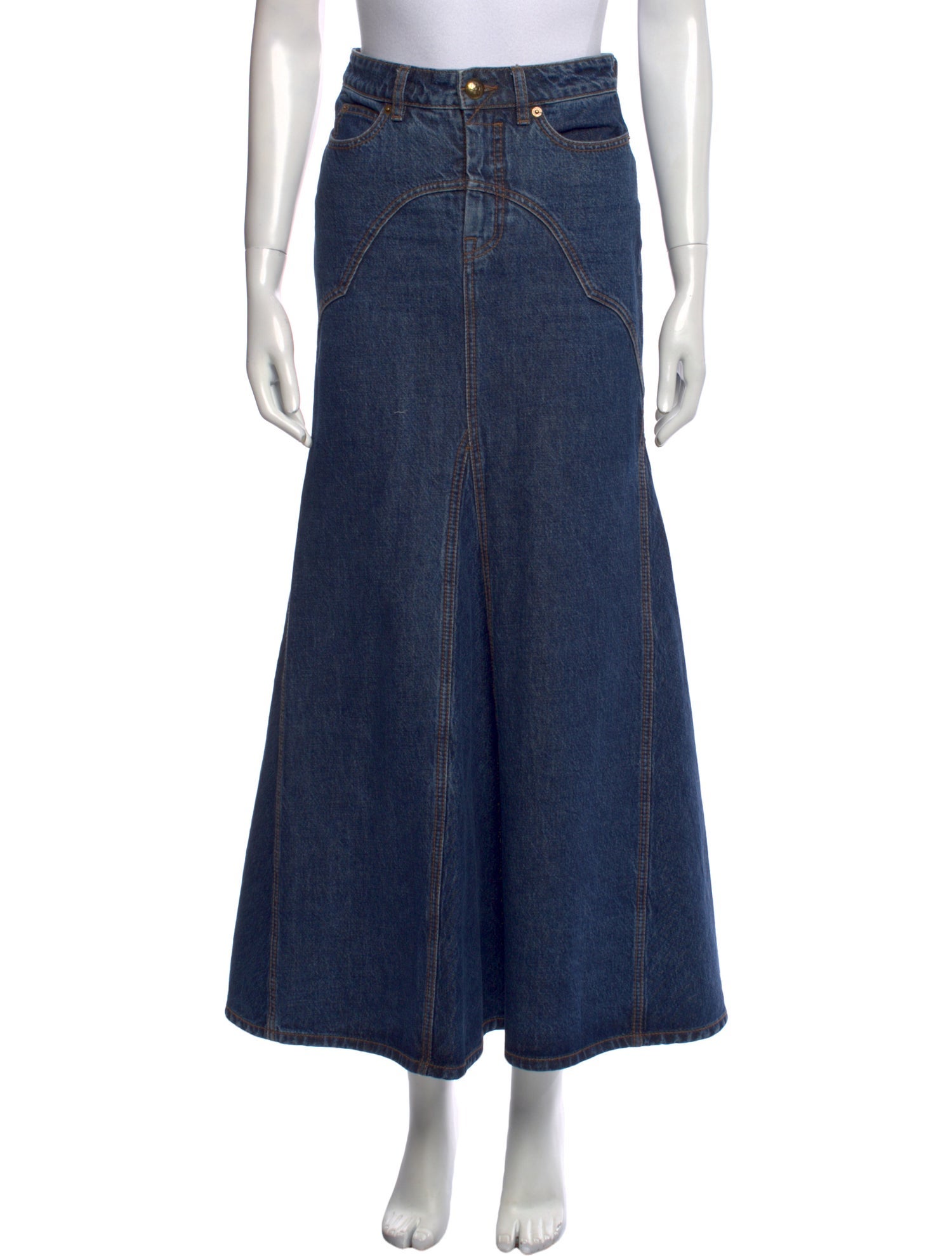 Zimmermann Embroidered Accent Long Skirt