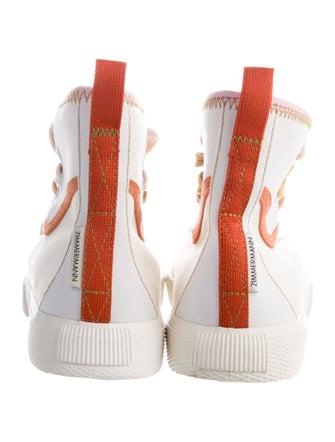 Zimmermann Canvas Striped Lace-Up Boots