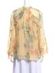 Zimmermann Floral Print Tie Neck Blouse