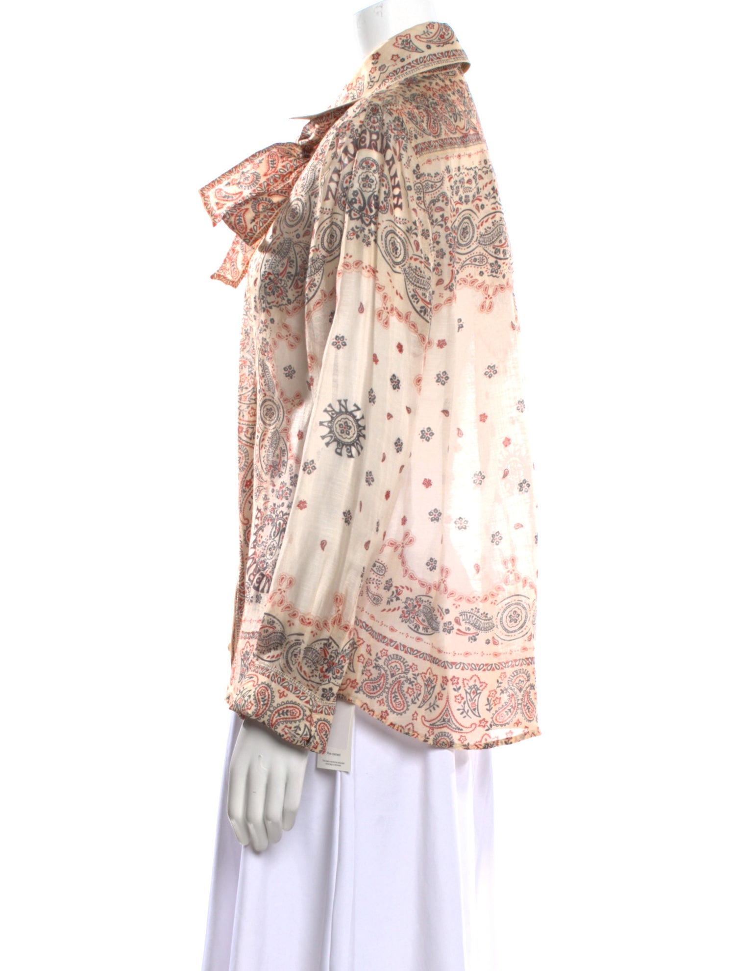 Zimmermann Linen Paisley Print Blouse