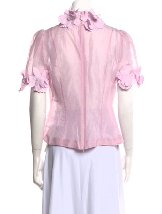 Zimmermann Linen Mock Neck Top