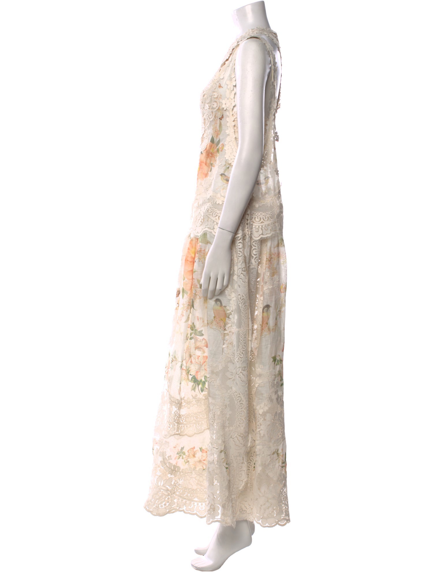 Zimmermann Lace Pattern Long Dress