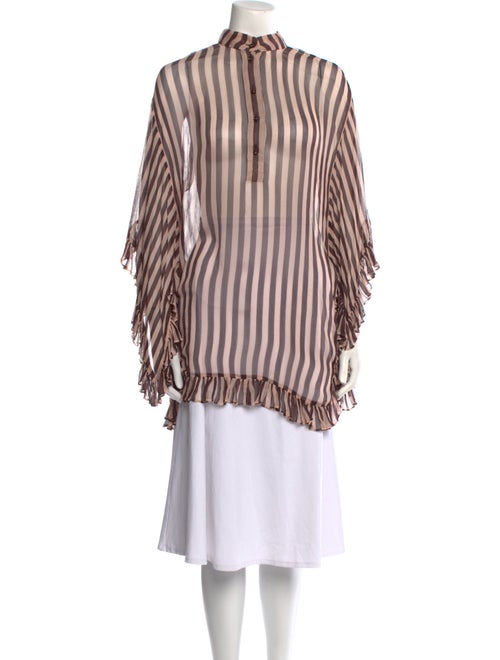 Zimmermann Striped Mock Neck Tunic