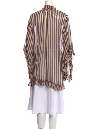 Zimmermann Striped Mock Neck Tunic