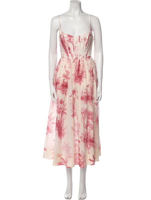 Zimmermann Floral Print Long Dress