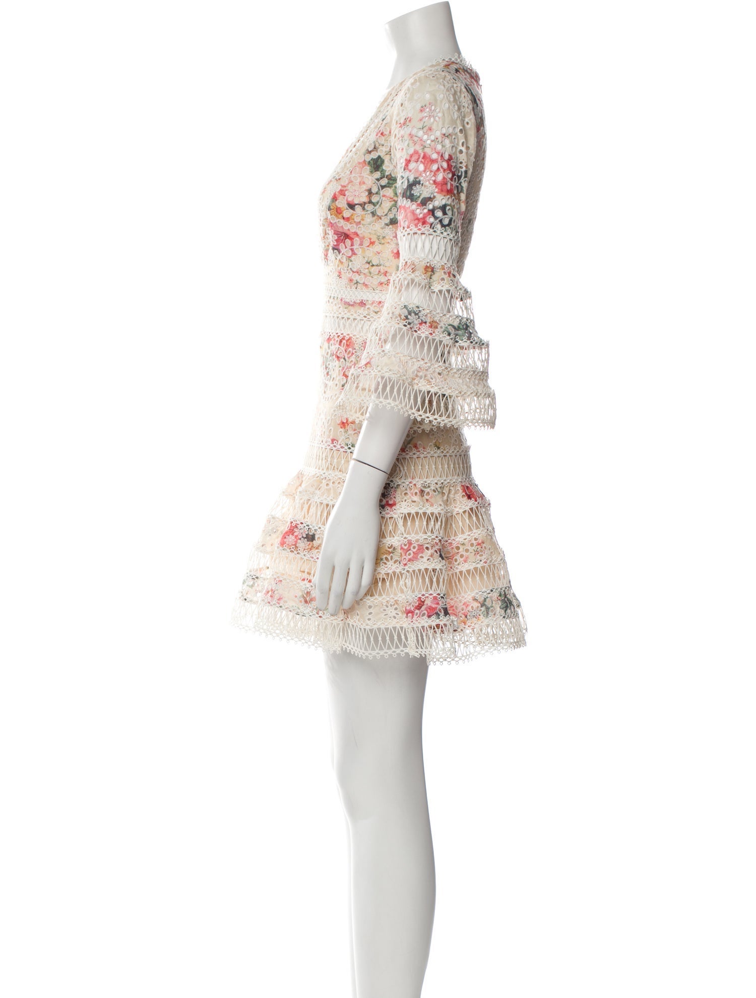 Zimmermann Lace Pattern Mini Dress