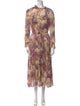 Zimmermann Floral Print Midi Length Dress